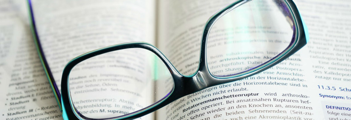 Reading Glasses and Book